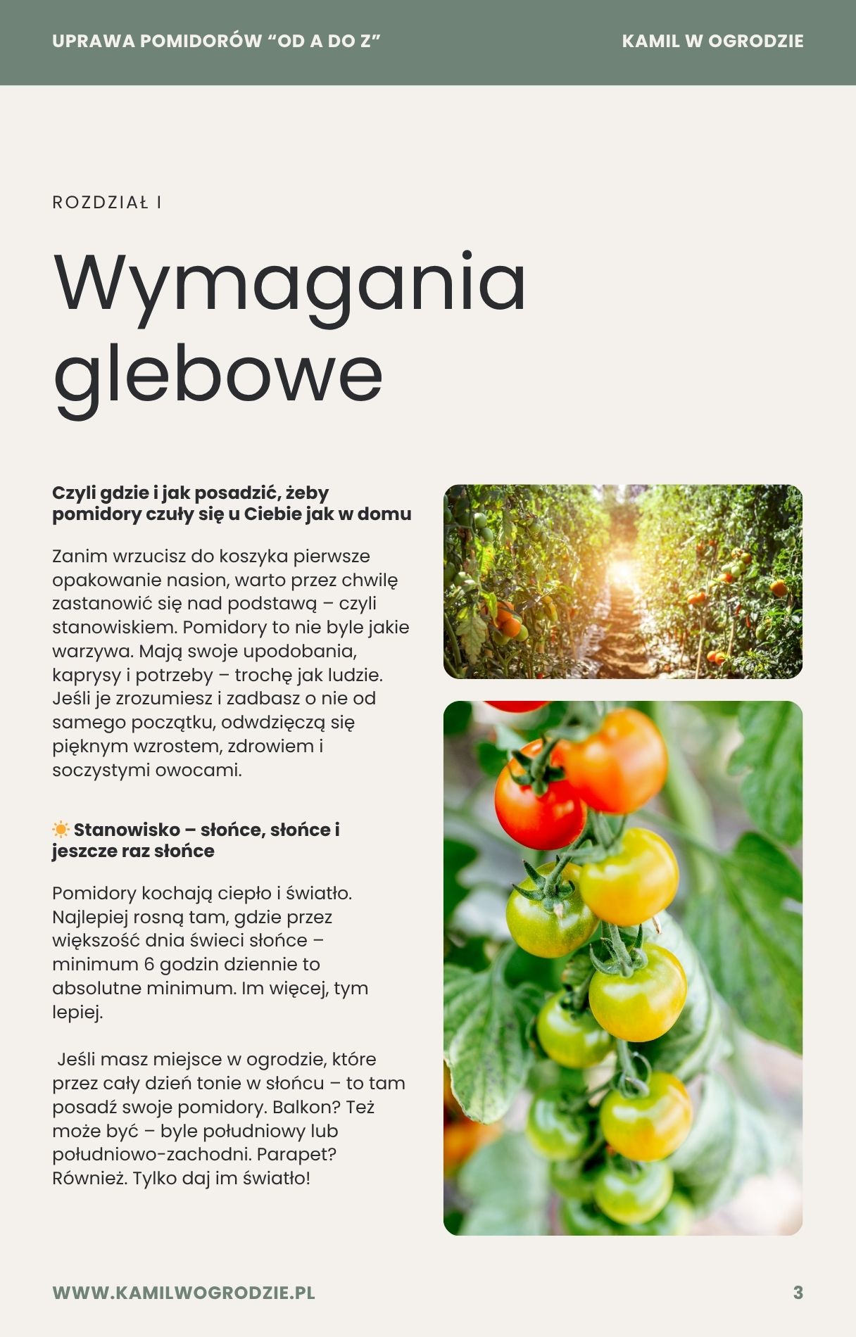 Wymagania glebowe 1